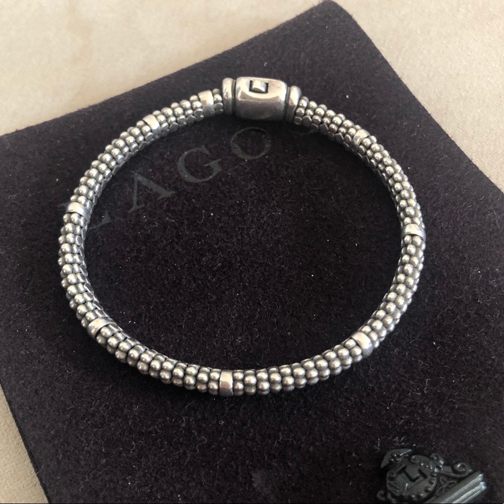 Lagos Caviar Rope Station Bracelet